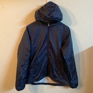 CHAMPION MEDIUM DARK BLUE ZIP HOODIE WINDBREAKER